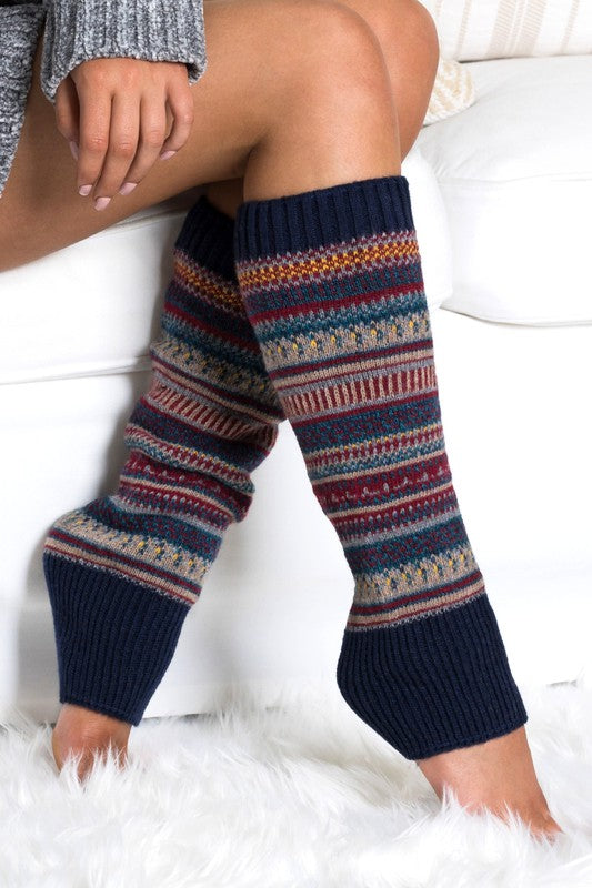 SHORT FAIRISLE LEGWARMERS