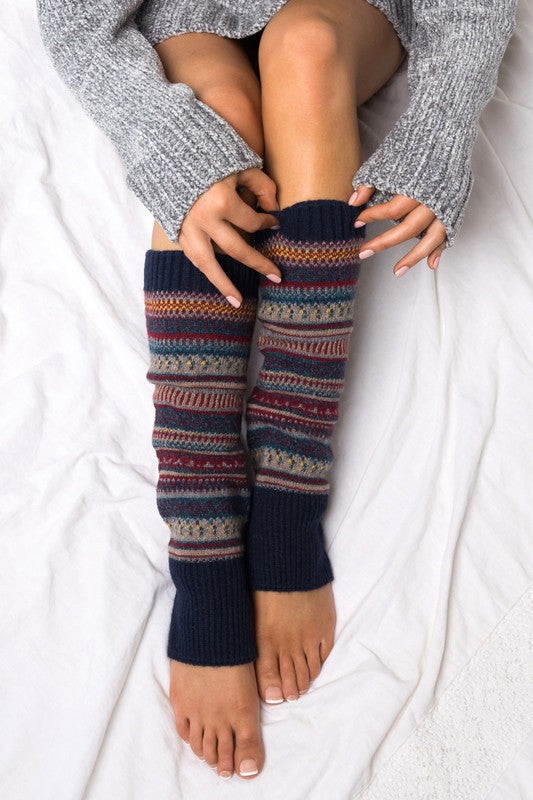 SHORT FAIRISLE LEGWARMERS