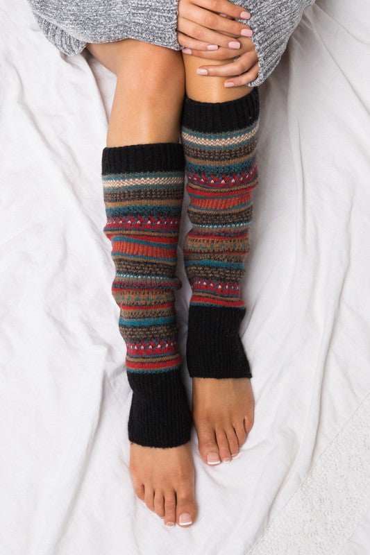 SHORT FAIRISLE LEGWARMERS