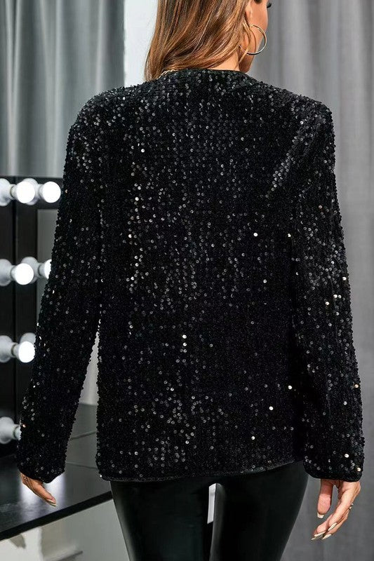 STYLISH SEQUIN BLAZER