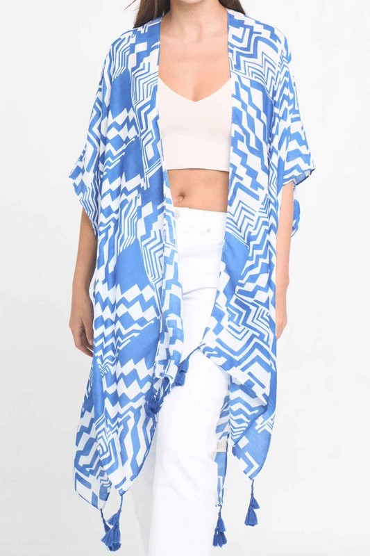 GEOMETRIC ART KIMONO